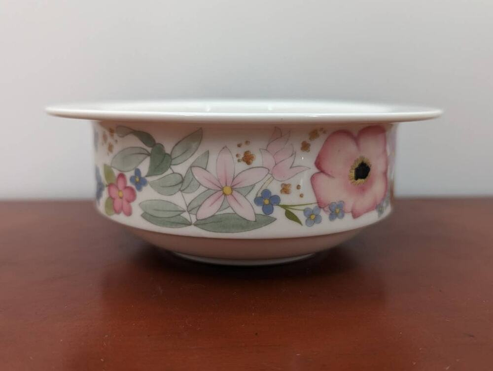 Vintage Flat Cream Soup Bowl Meadow Sweet Bone China by Wedgwood Replacement